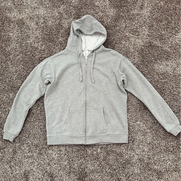 Tilly's Tops - Gray Zip-Up Hoodie